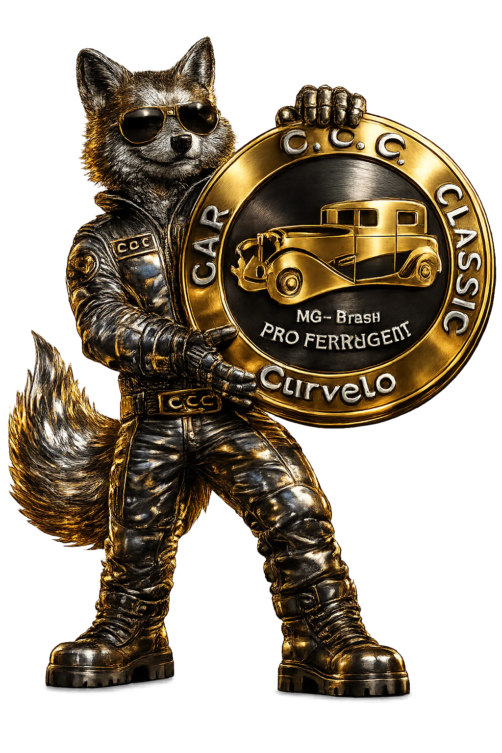 Raposa mascote do CCC Classic Car